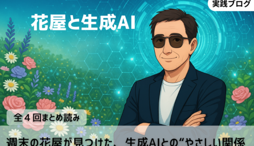 全4回まとめ読み！週末の花屋が見つけた「生成AIとのやさしい関係」実践ブログ
