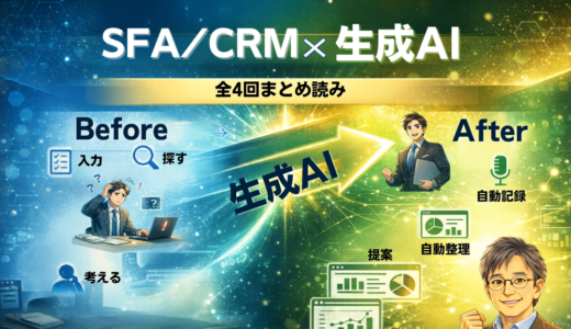 全4回まとめ読み！実践ブログ「SFA/CRMと生成AI」